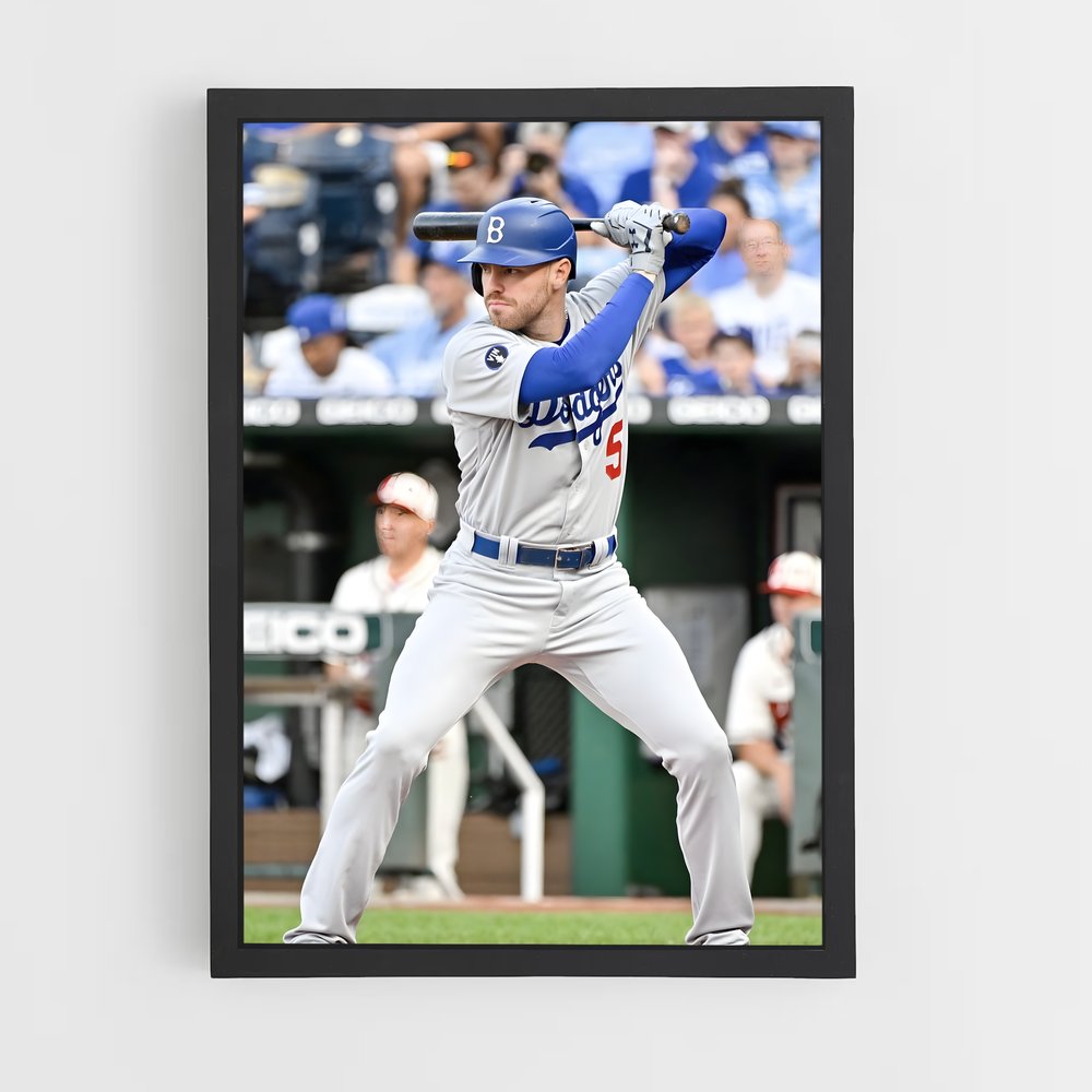 Poster Freddie de freeman – affiche Baseball (vue 2)